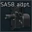 Переходник на складной приклад для SA58