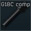 Ствол 114мм с компенсатором для Glock 18C 9x19