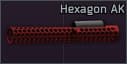 Цевье трубчатое Гексагон для АК (Anodized Red)