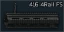 Цевье Quad Rail со складной мушкой для HK 416