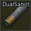 12/70 патрон с двойной пулей Dual Sabot