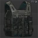Разгрузочный жилет с бронепластинами Tasmanian Tiger "SK" (MultiCam Black)