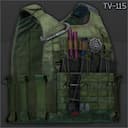 Разгрузочный жилет с бронепластинами WARTECH "TV-115" (Олива)