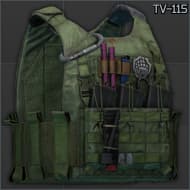 Разгрузочный жилет с бронепластинами WARTECH "TV-115" (Олива)