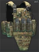 Разгрузочный жилет с бронепластинами Crye Precision "AVS" (MultiCam)