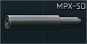 Глушитель интегрированный 9x19 для MPX-SD
