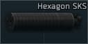 Модератор звука Гексагон 7.62x39 для СКС