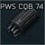 Дульный тормоз PWS "CQB 74" 5.45x39 для АК-74