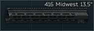 Цевье Midwest Industries "M-LOK" длиной 13.5 дюймов для HK 416