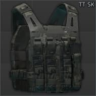 Разгрузочный жилет с бронепластинами Tasmanian Tiger "SK" (MultiCam Black)