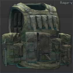 Разгрузочный жилет с бронепластинами НПП КлАСС "Багарий" (Флора Цифра)